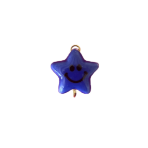 Breloque étoile bleue