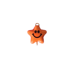 Breloque étoile orange