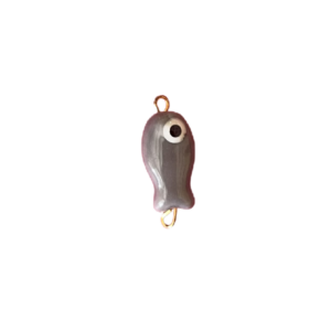 Breloque poisson gris