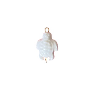 Breloque tortue blanche
