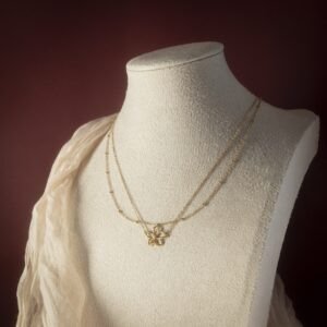Collier double « Fleur »